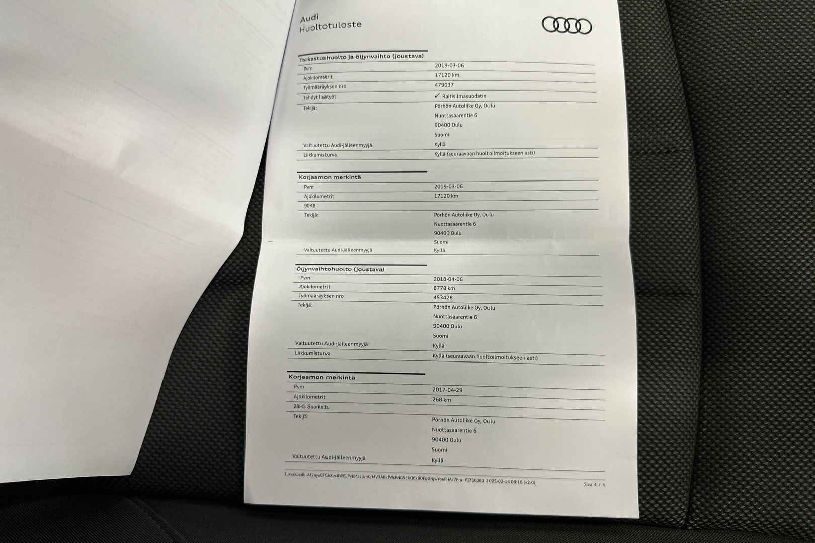 AUDI A4 2016