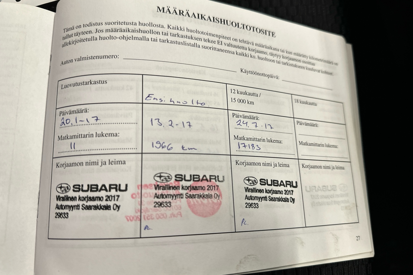 SUBARU Forester 2017