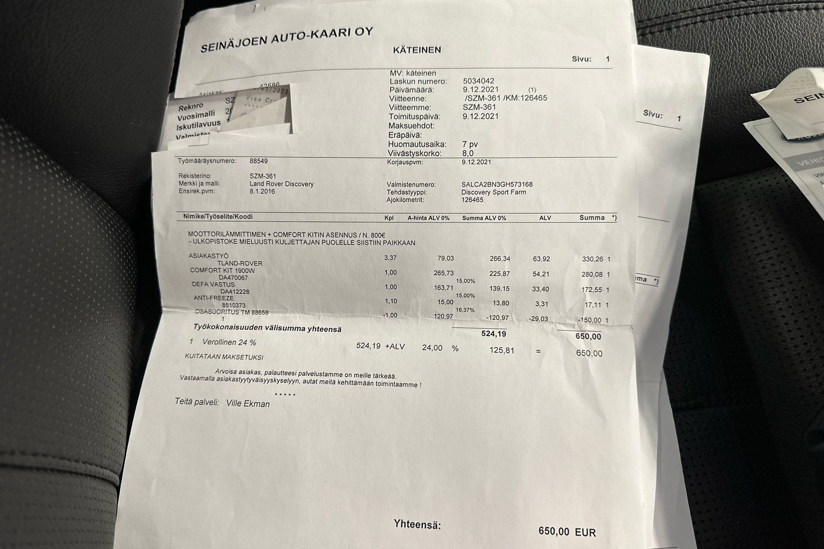LAND ROVER DISCOVERY SPORT 2016