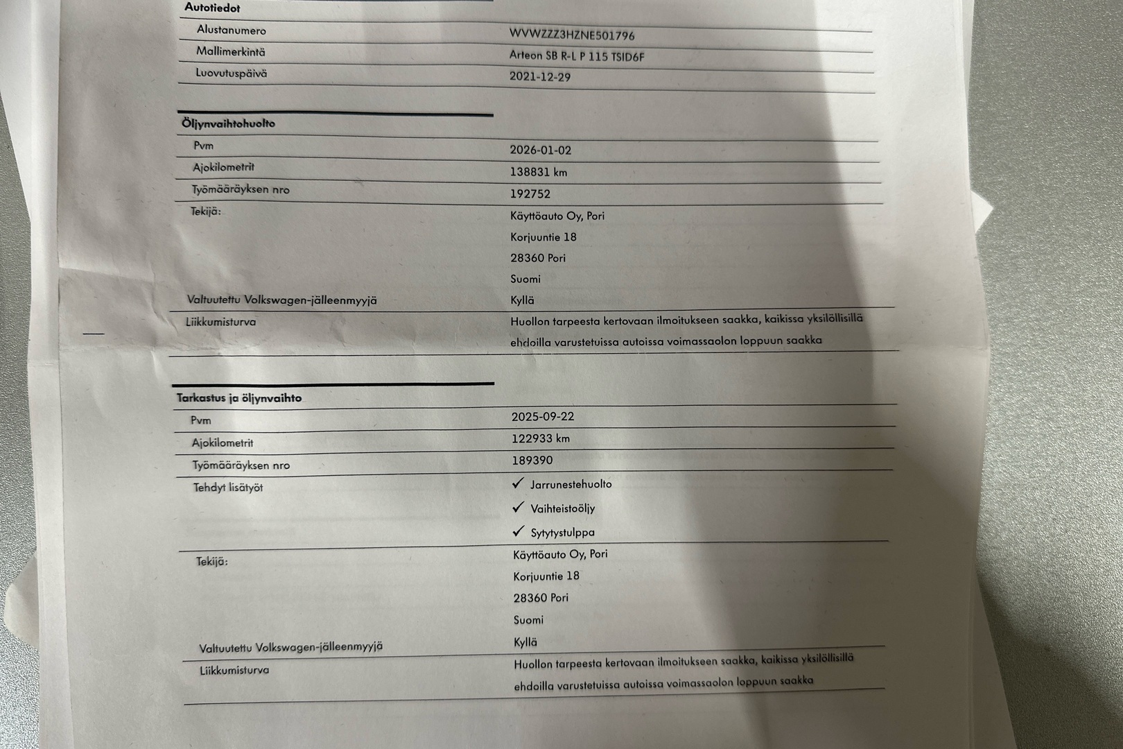 VOLKSWAGEN Arteon 2022