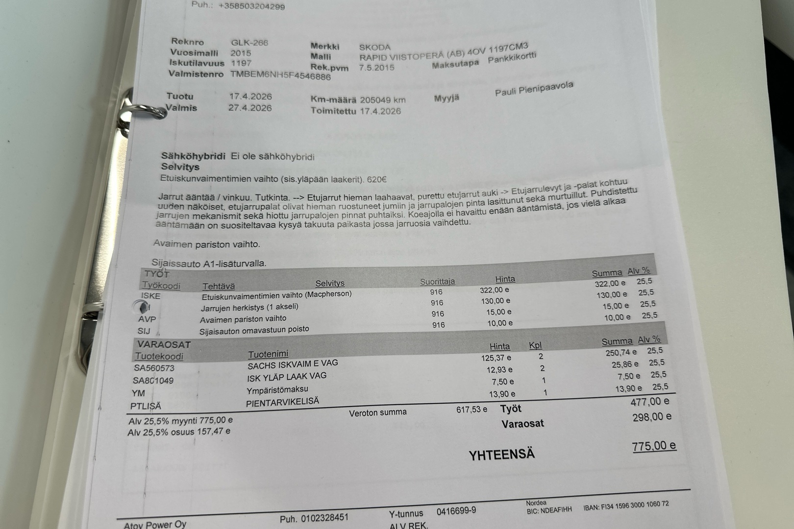 SKODA Rapid 2015