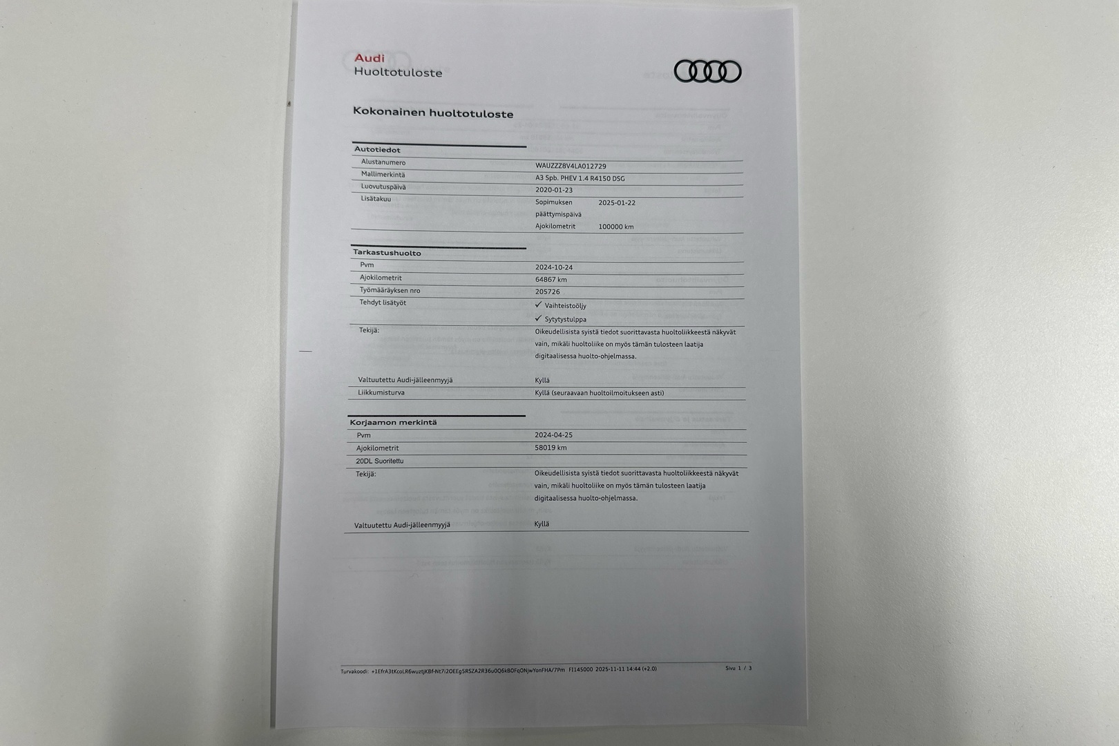 AUDI A3 2020