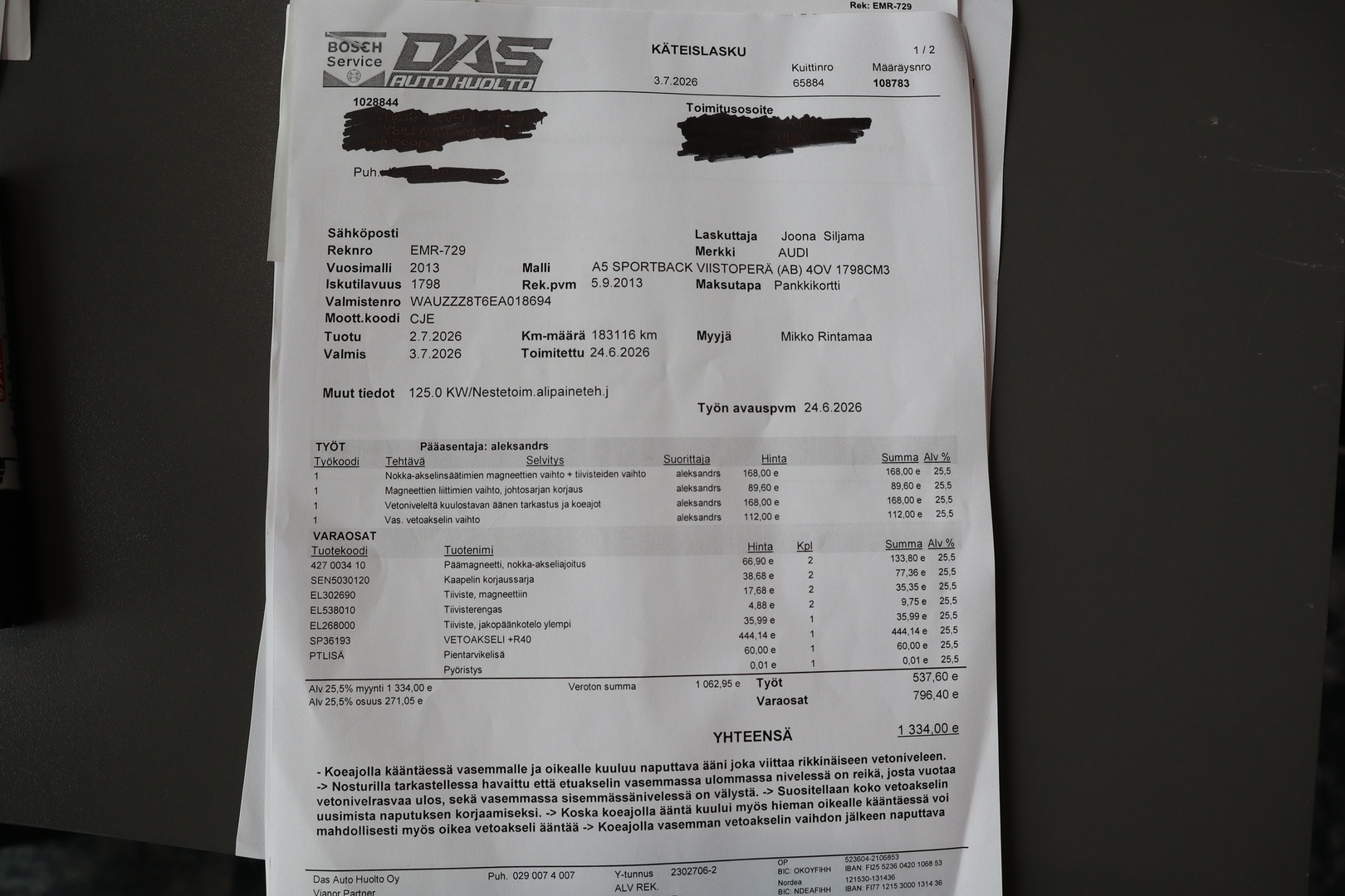 AUDI A5 2014