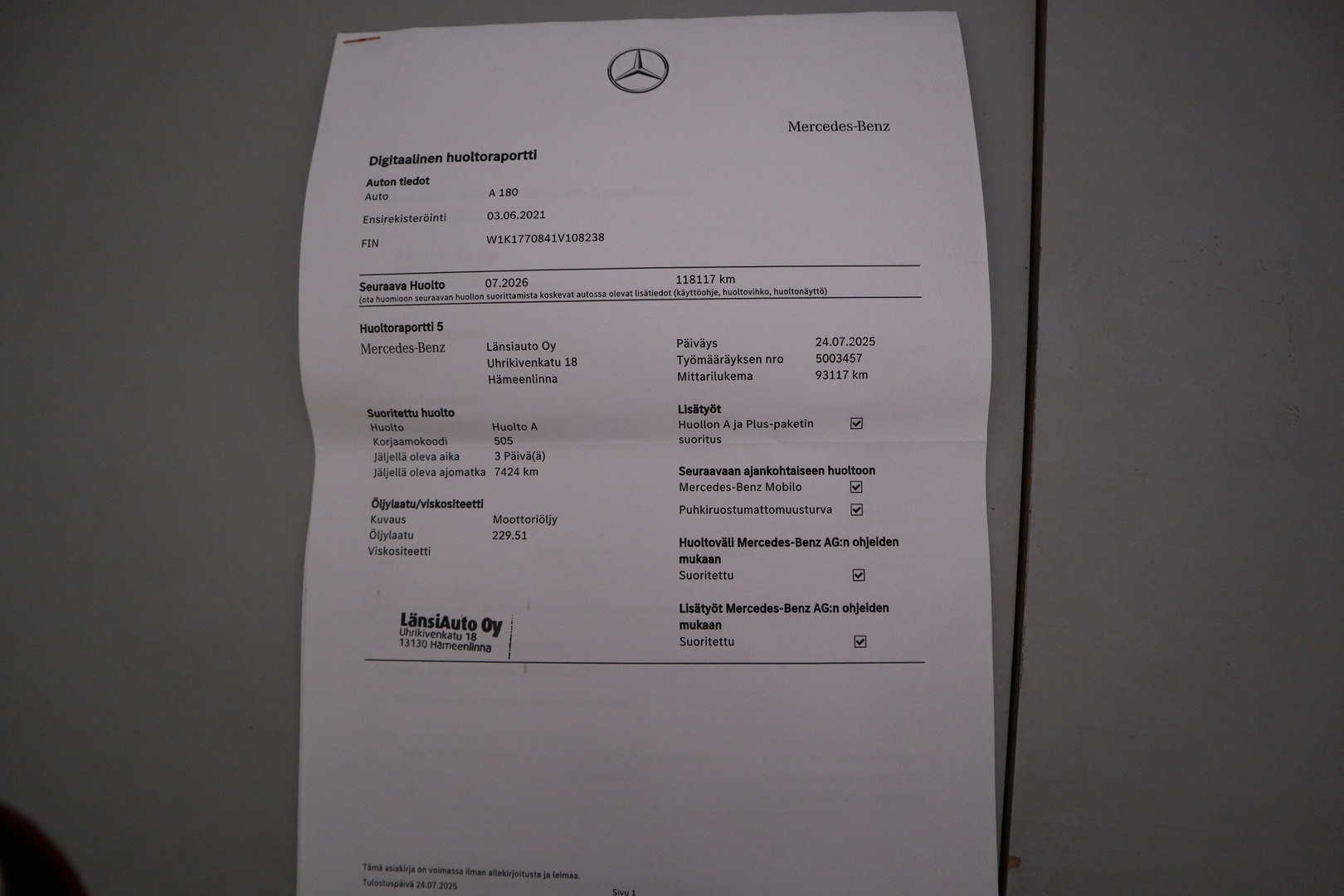 MERCEDES-BENZ A 2021