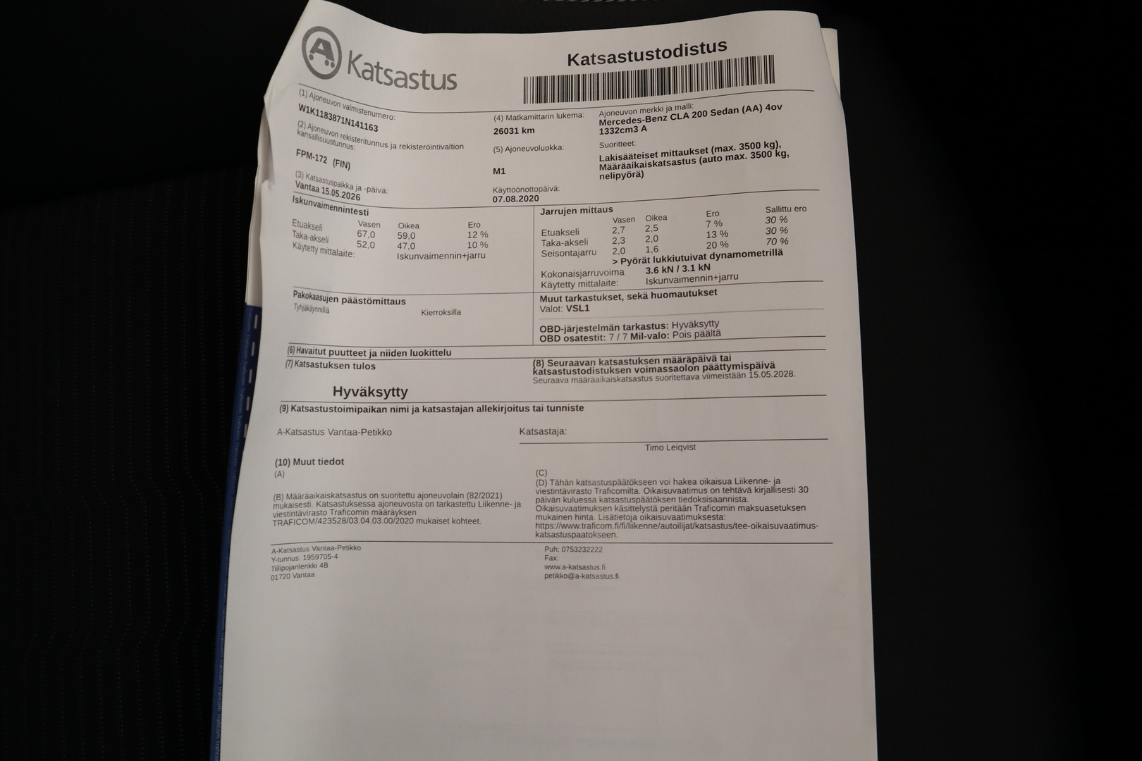 MERCEDES-BENZ CLA 2020