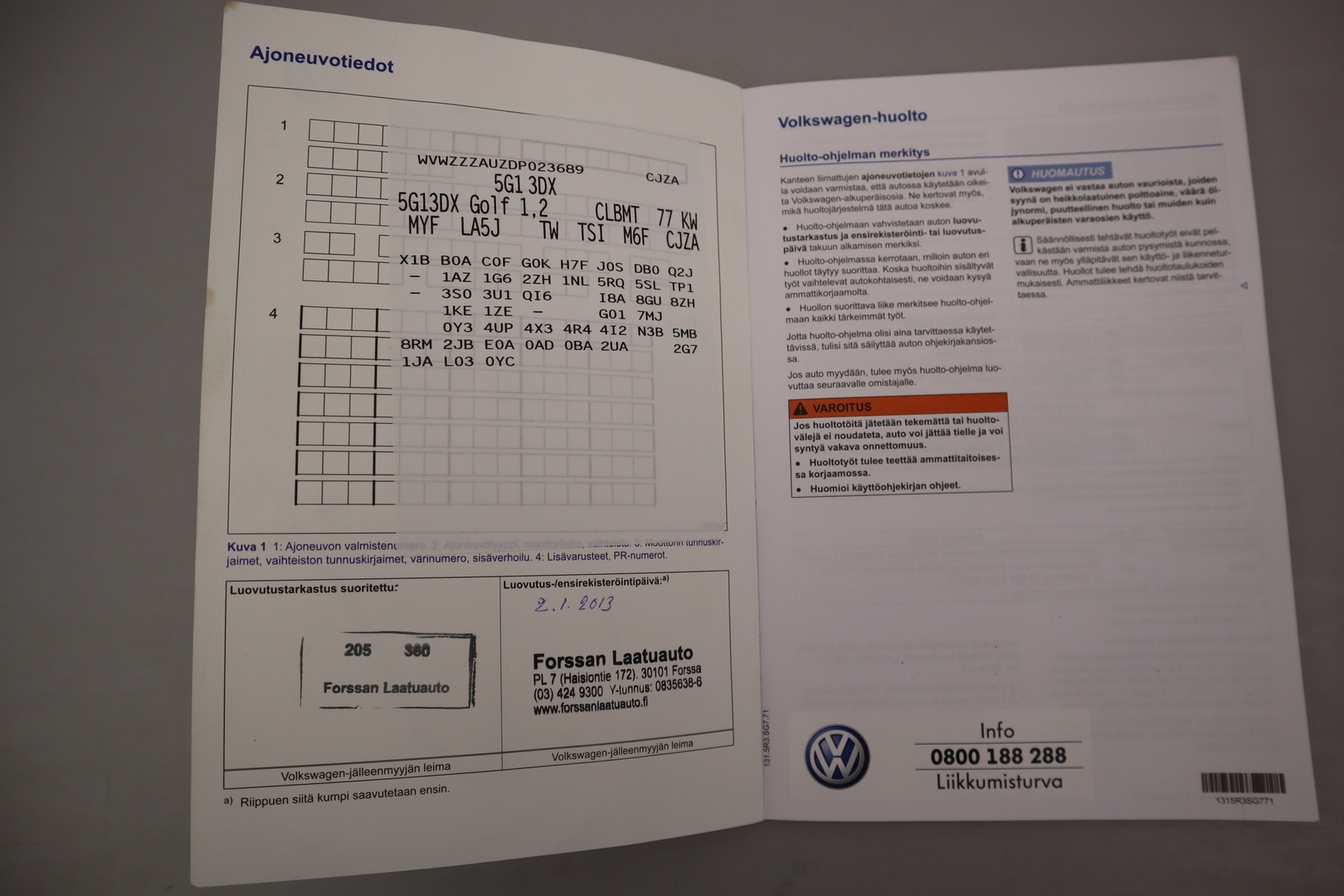 VOLKSWAGEN Golf 2013