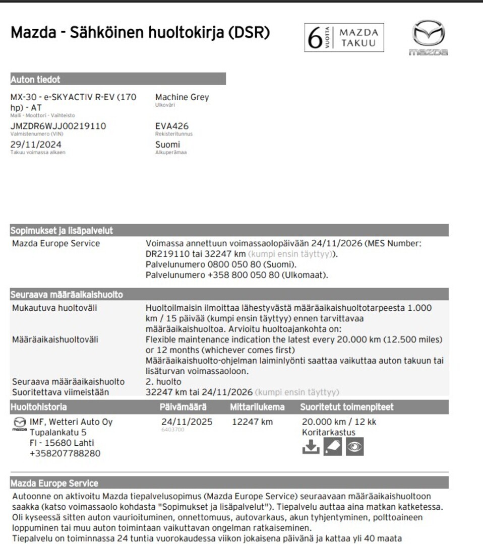 MAZDA MX-30 2024