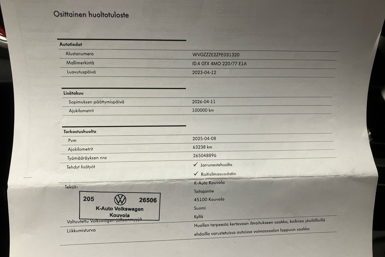 VOLKSWAGEN ID.4 2023