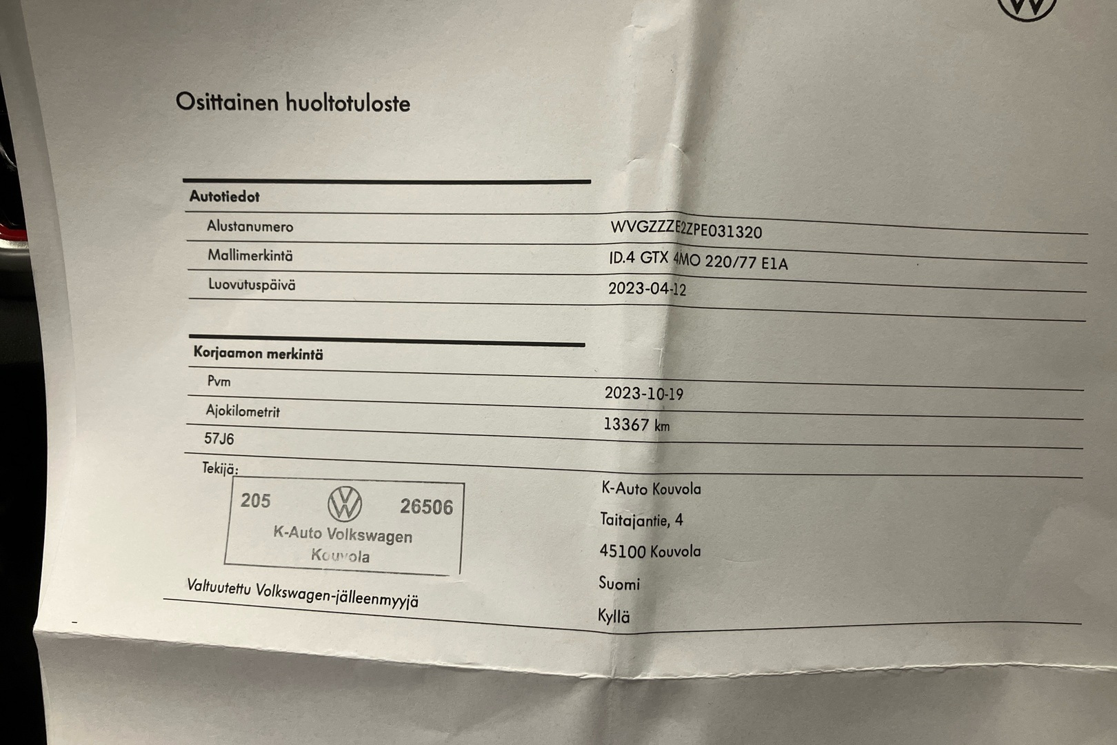 VOLKSWAGEN ID.4 2023