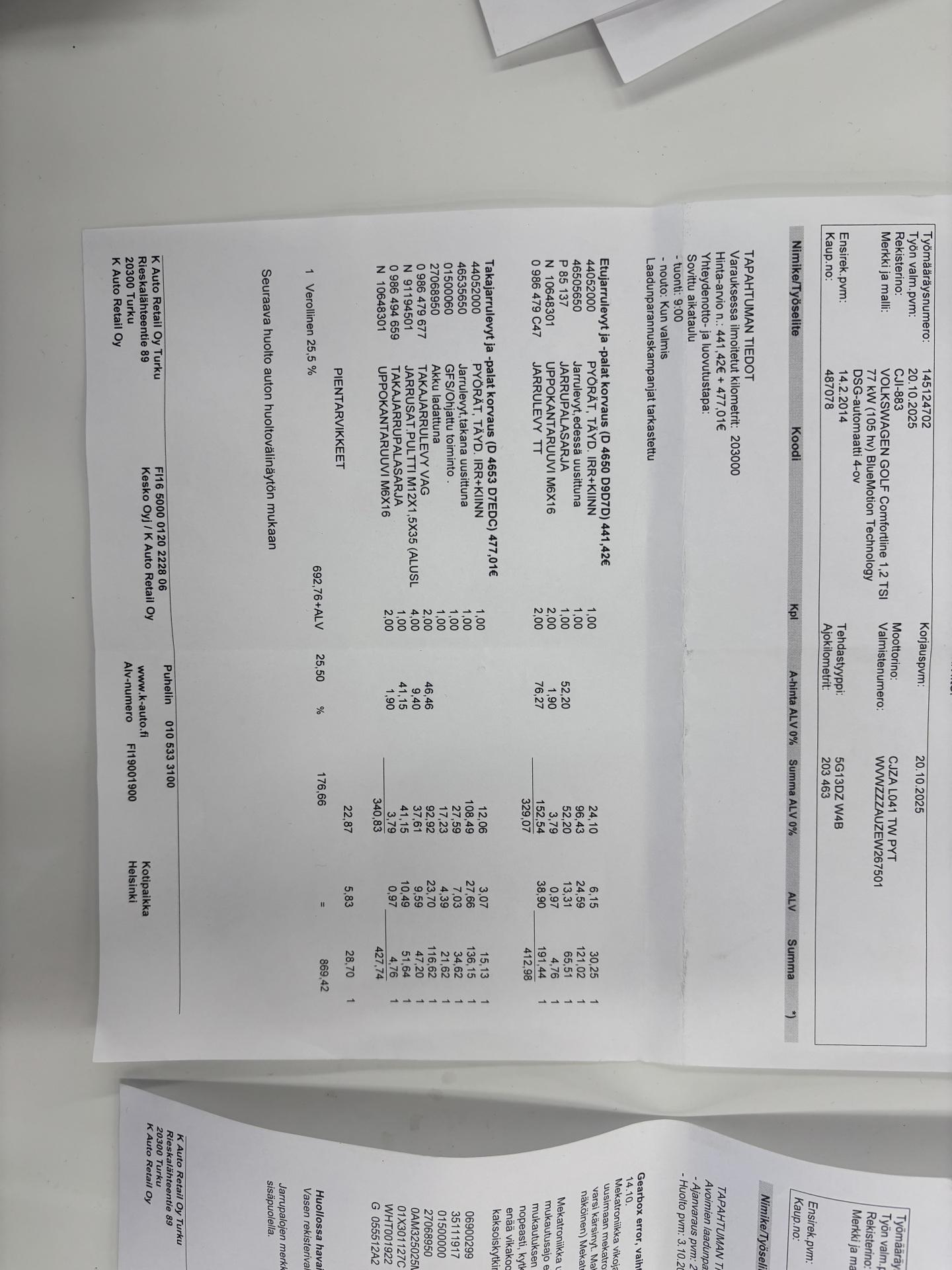VOLKSWAGEN Golf 2014