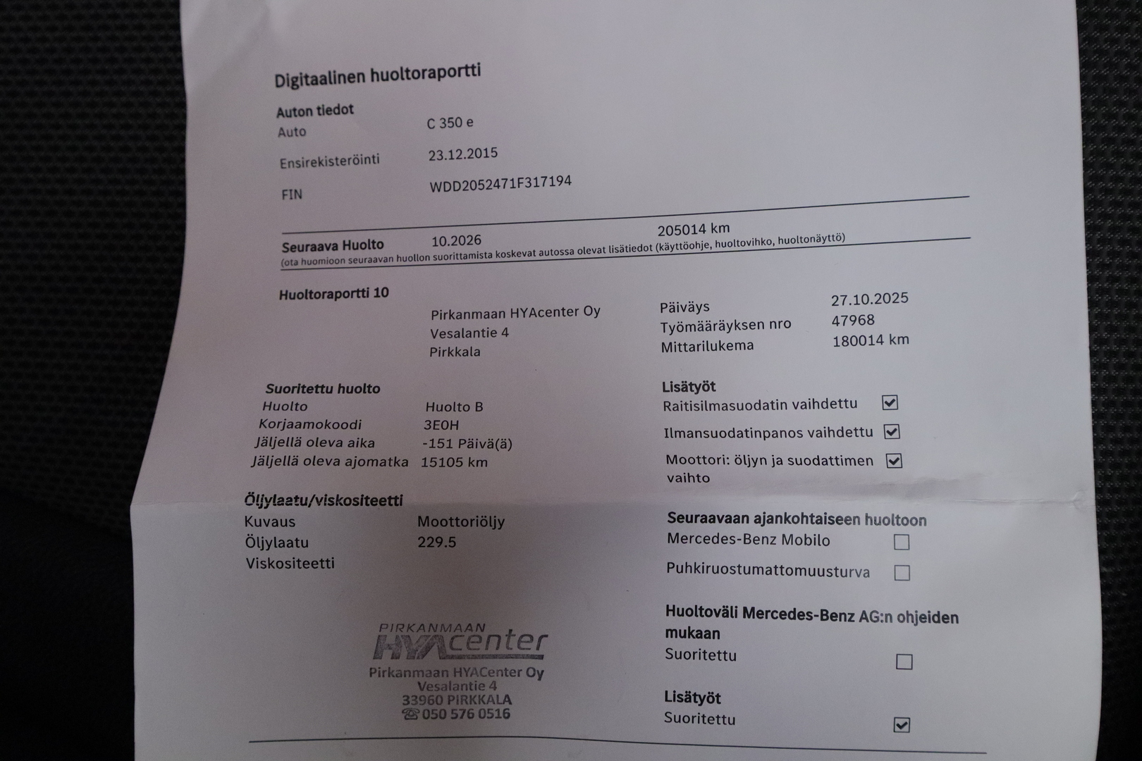 MERCEDES-BENZ C 2015