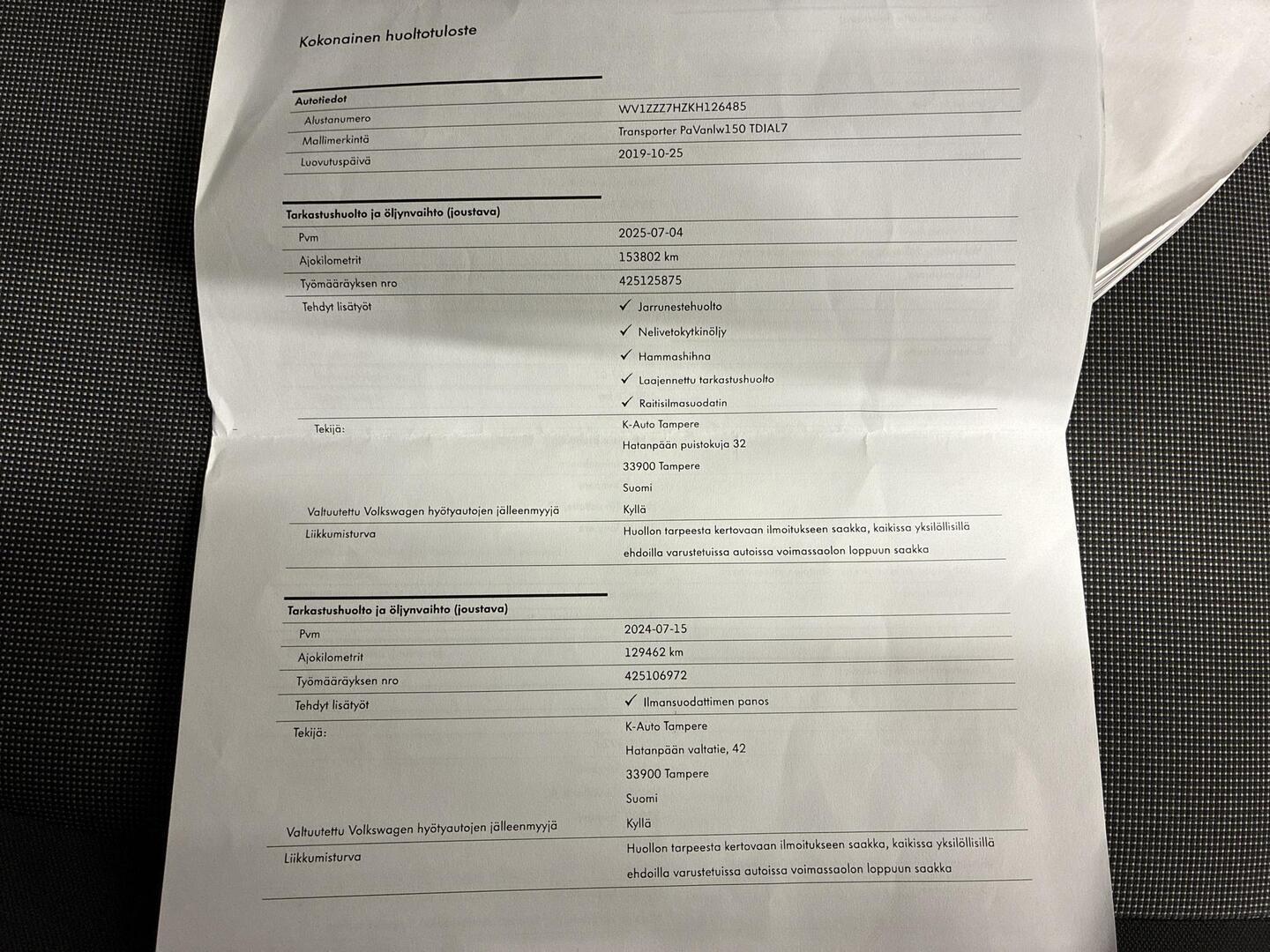 VOLKSWAGEN Transporter 2019