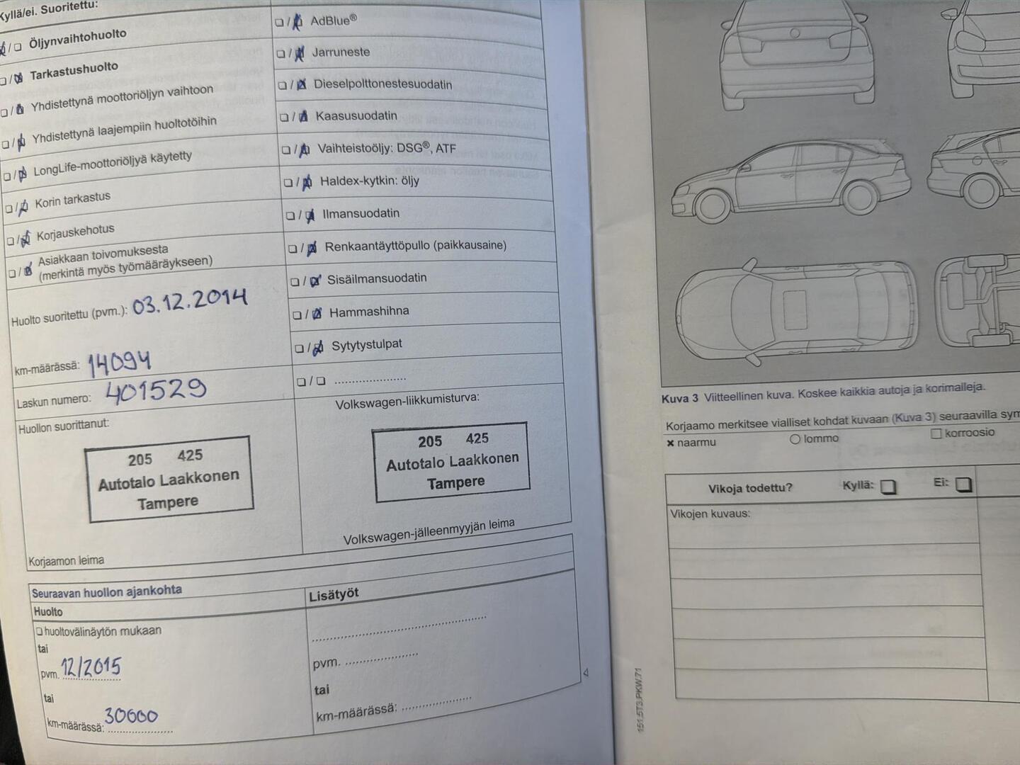 VOLKSWAGEN Passat 2014