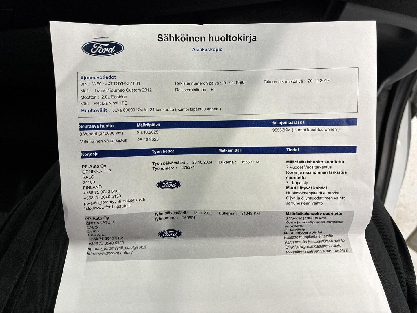 FORD Transit Custom 2018