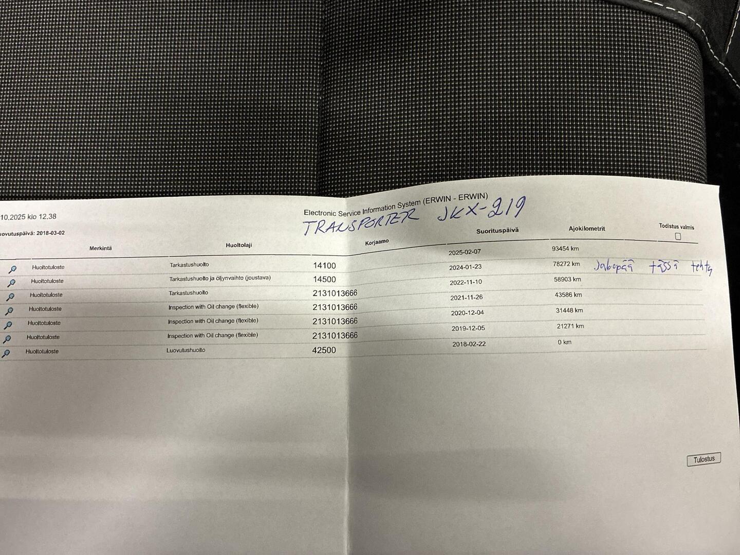 VOLKSWAGEN Transporter 2018