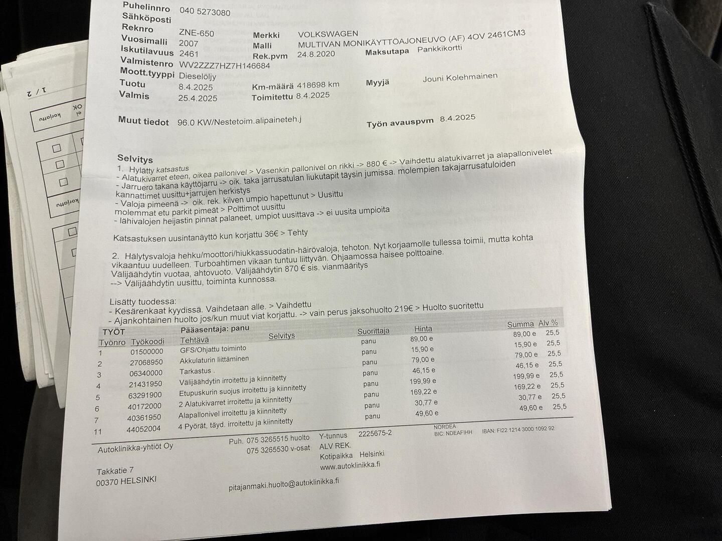 VOLKSWAGEN Multivan 2007