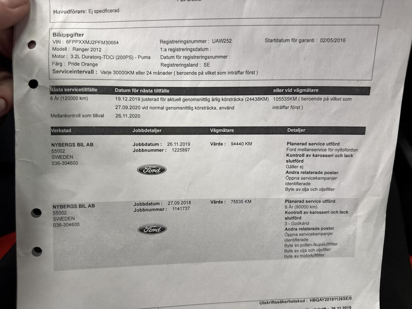 FORD Ranger 2016