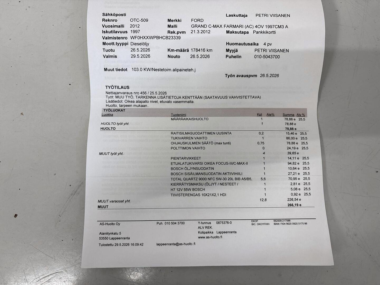FORD Grand C-Max 2012