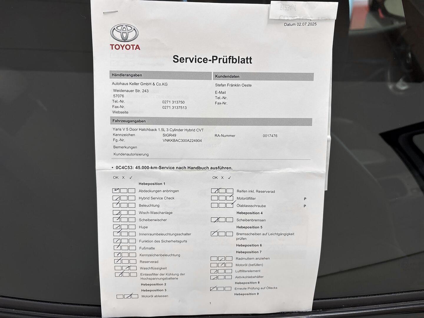 TOYOTA YARIS 2022