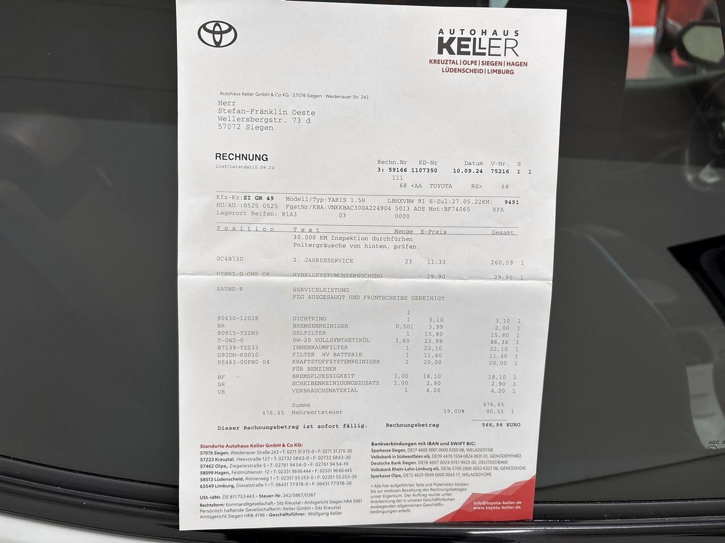 TOYOTA YARIS 2022