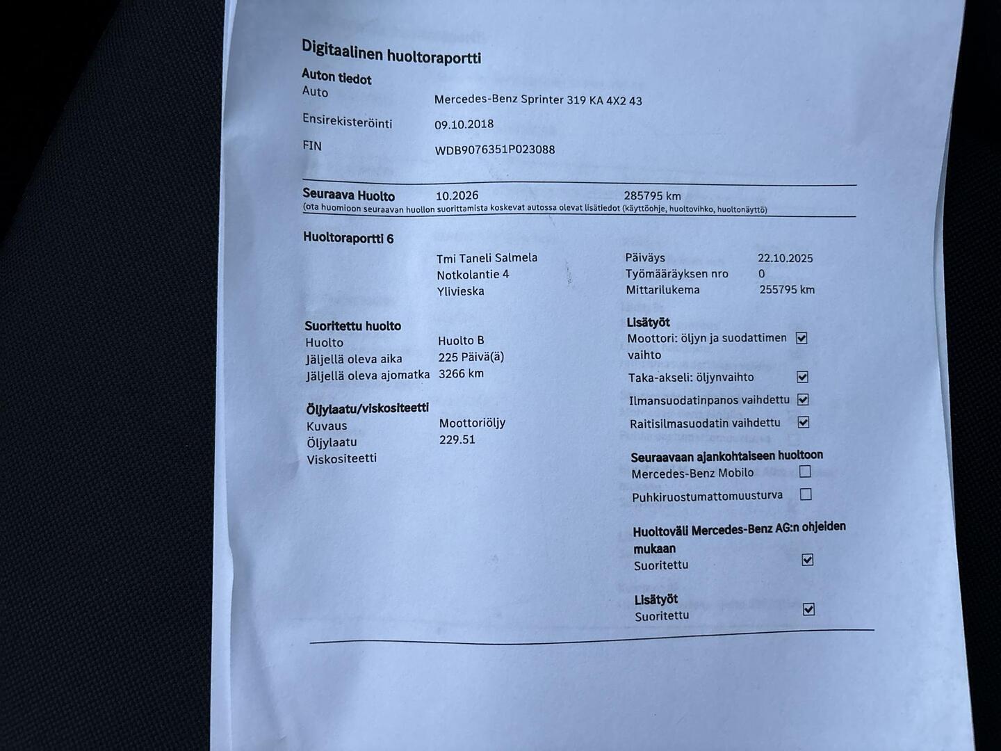 MERCEDES-BENZ Sprinter 2019