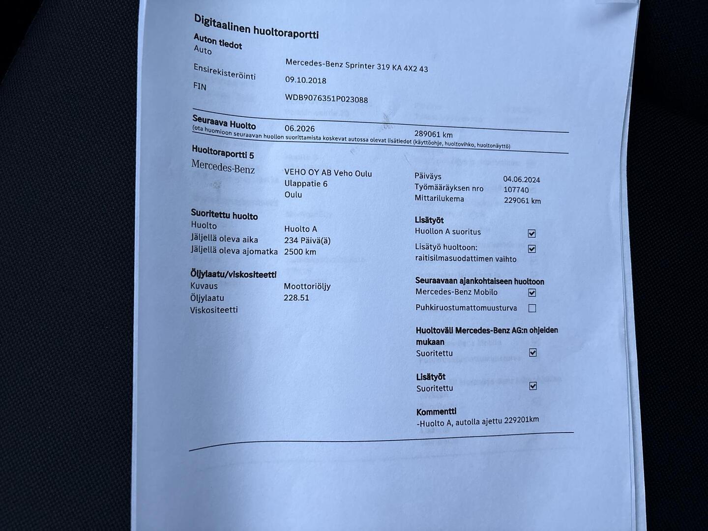 MERCEDES-BENZ Sprinter 2019