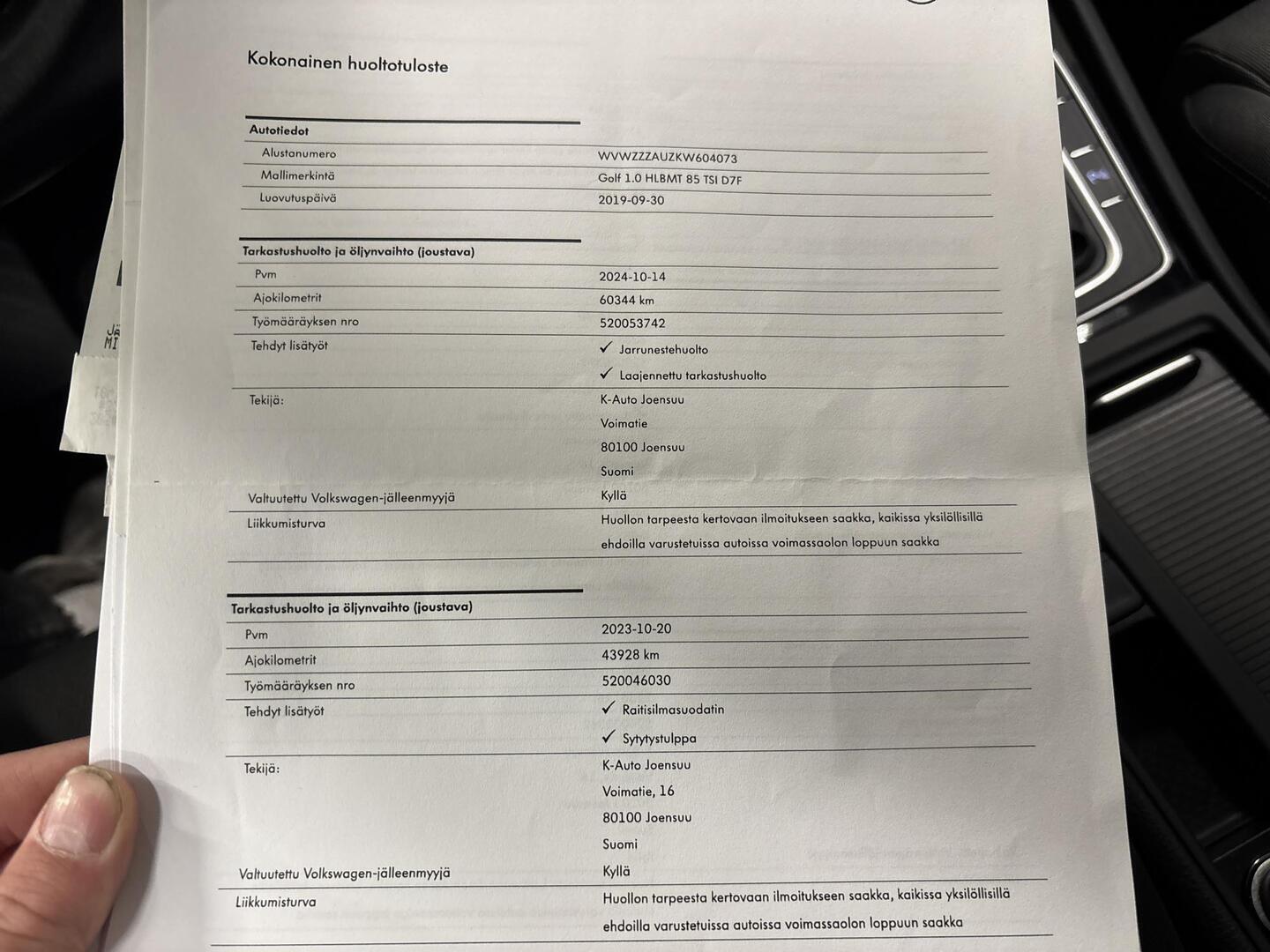 VOLKSWAGEN Golf 2019