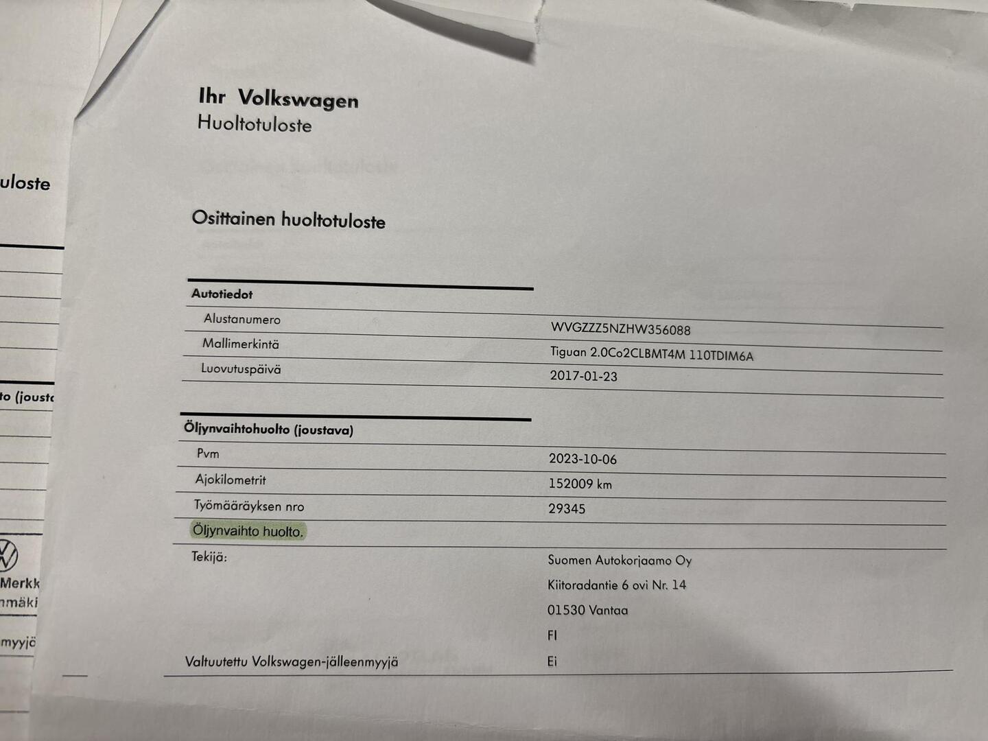 VOLKSWAGEN Tiguan 2017