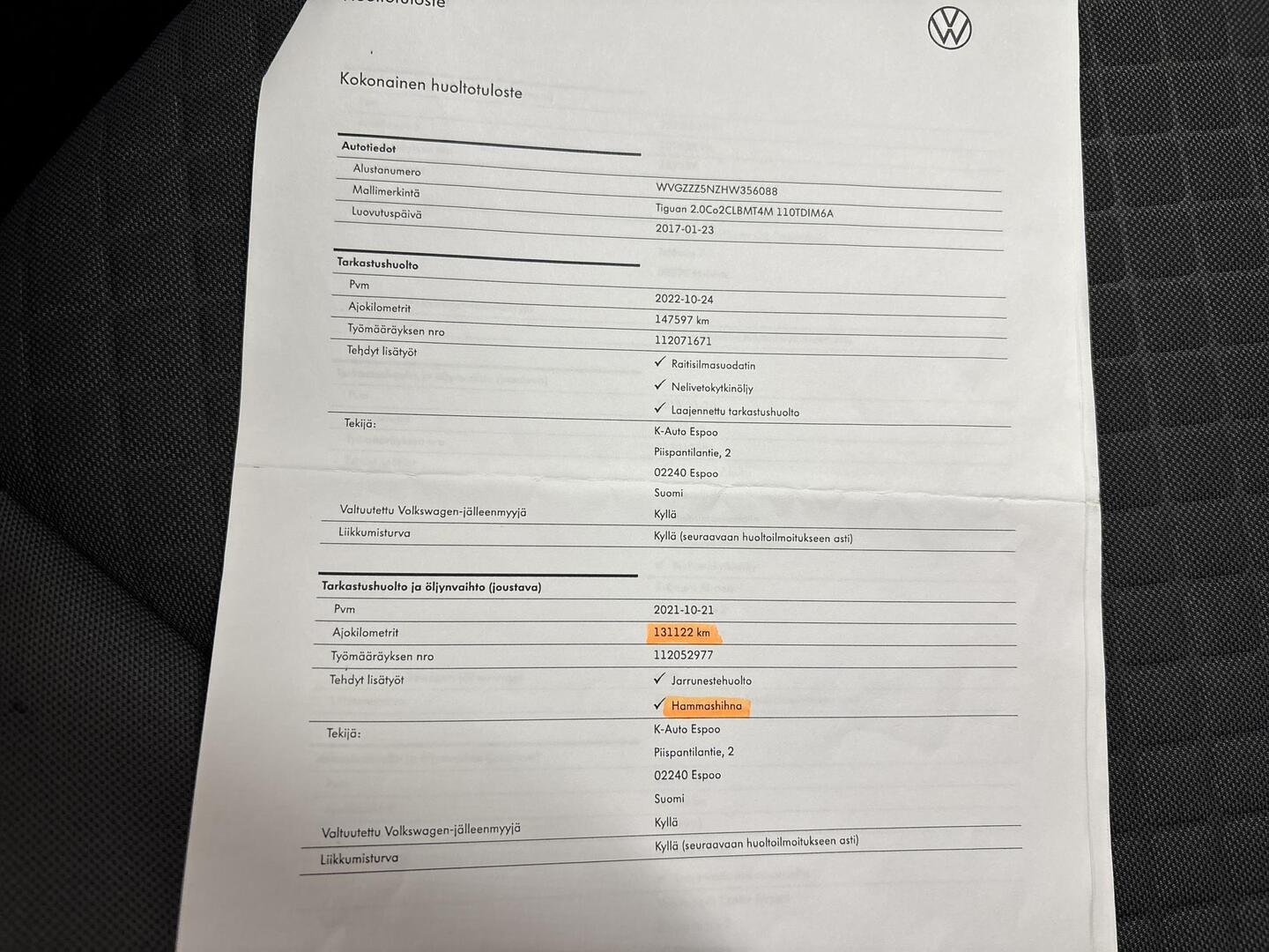 VOLKSWAGEN Tiguan 2017