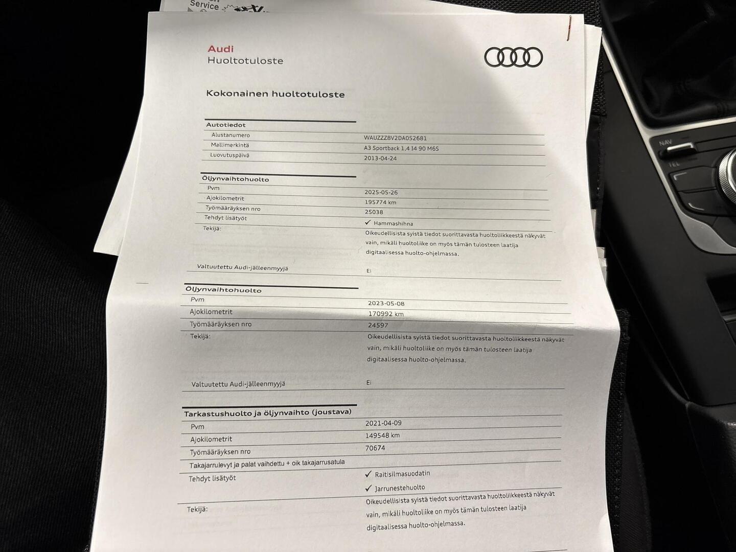 AUDI A3 2013
