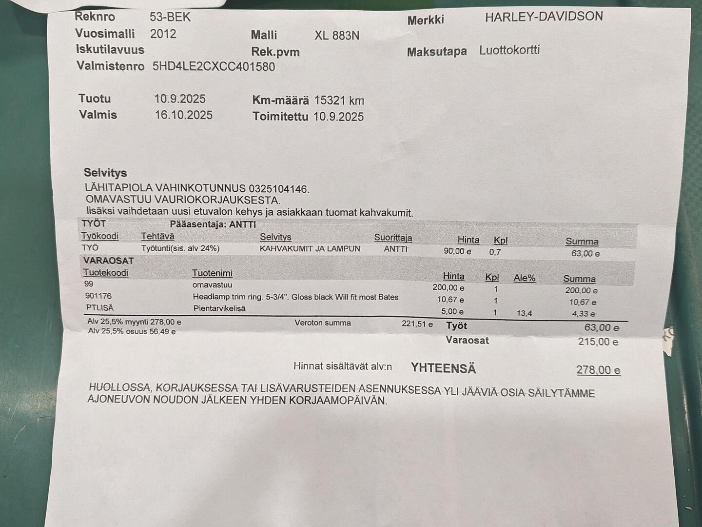 HARLEY-DAVIDSON SPORTSTER 2011