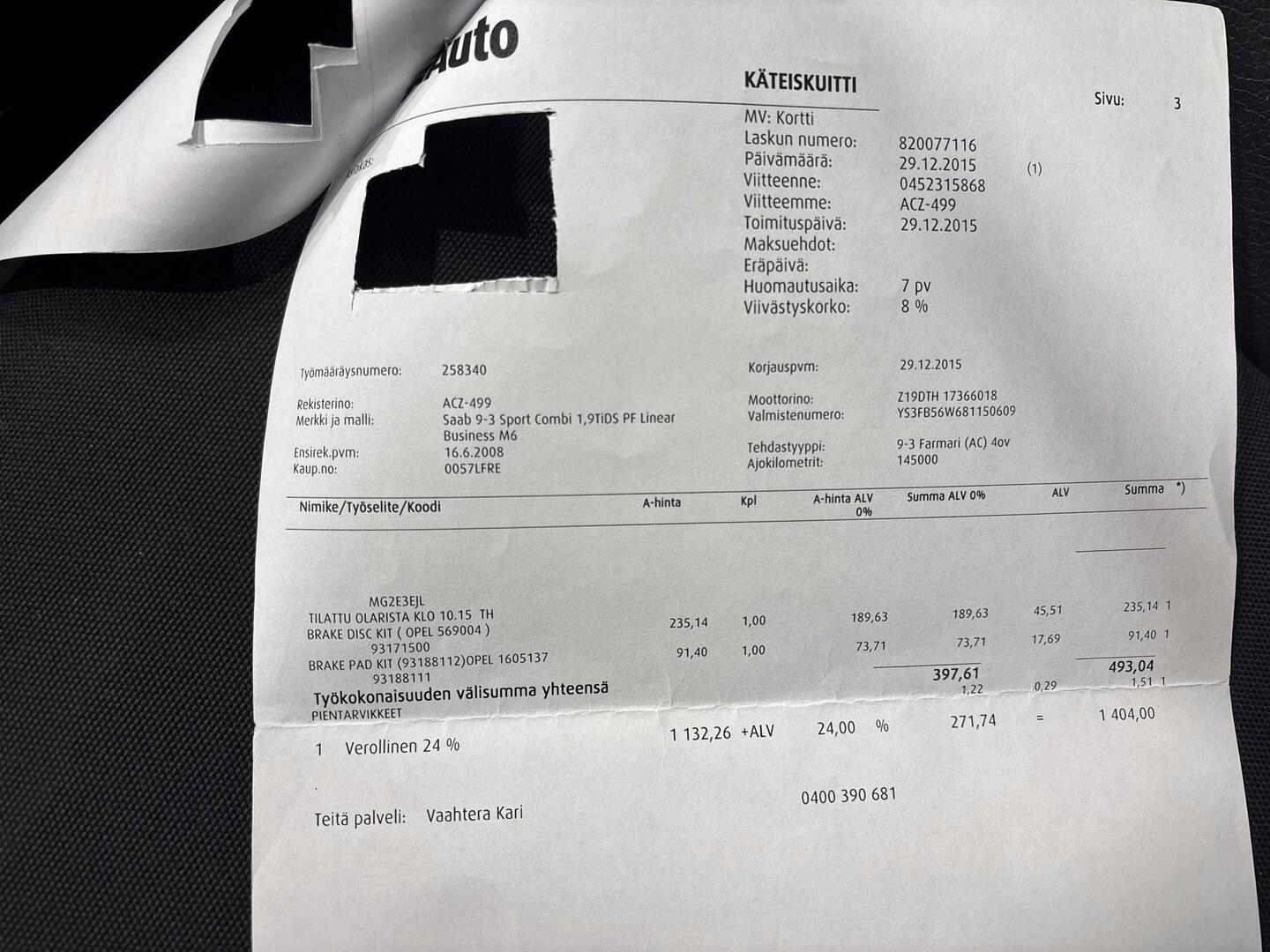 SAAB 9-3 2008
