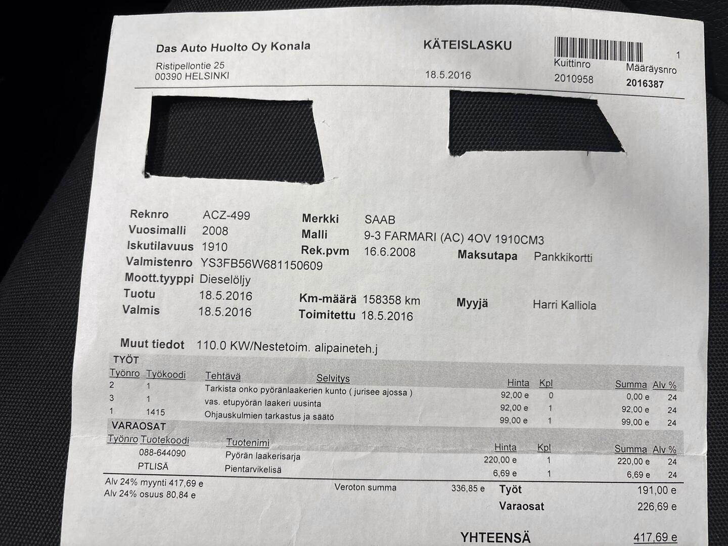 SAAB 9-3 2008