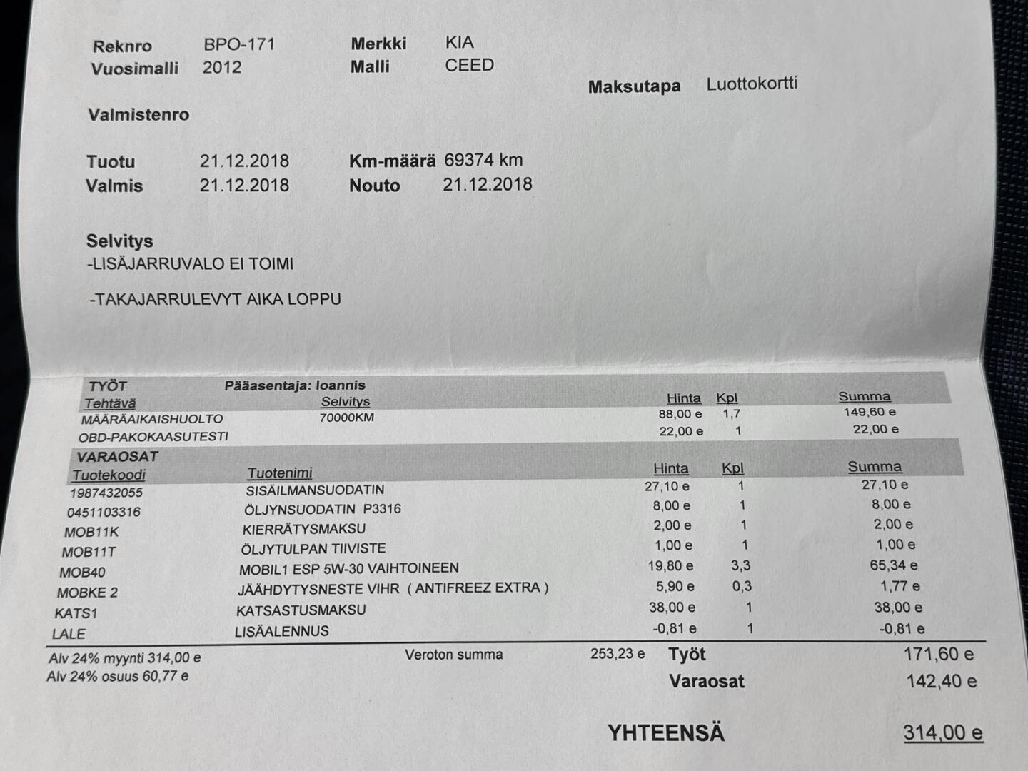 KIA CEED 2012