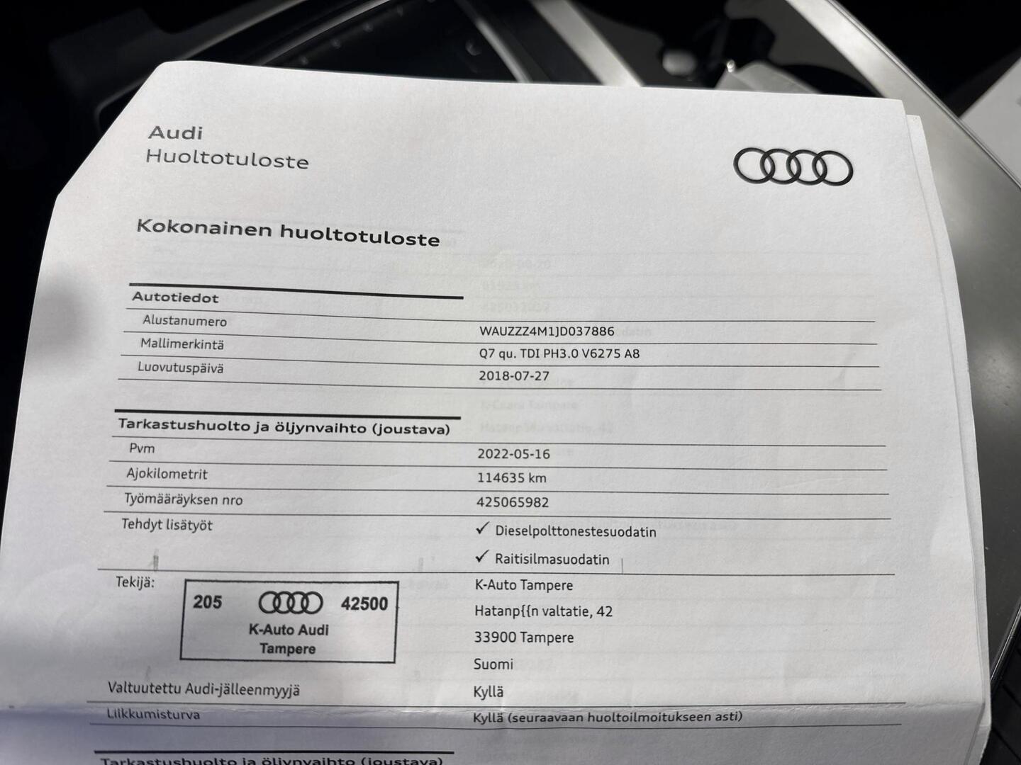 AUDI Q7 2018