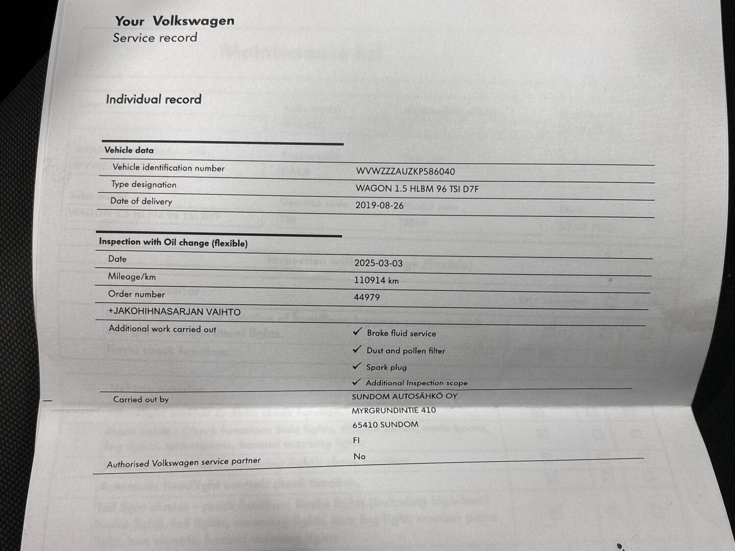 VOLKSWAGEN Golf 2019