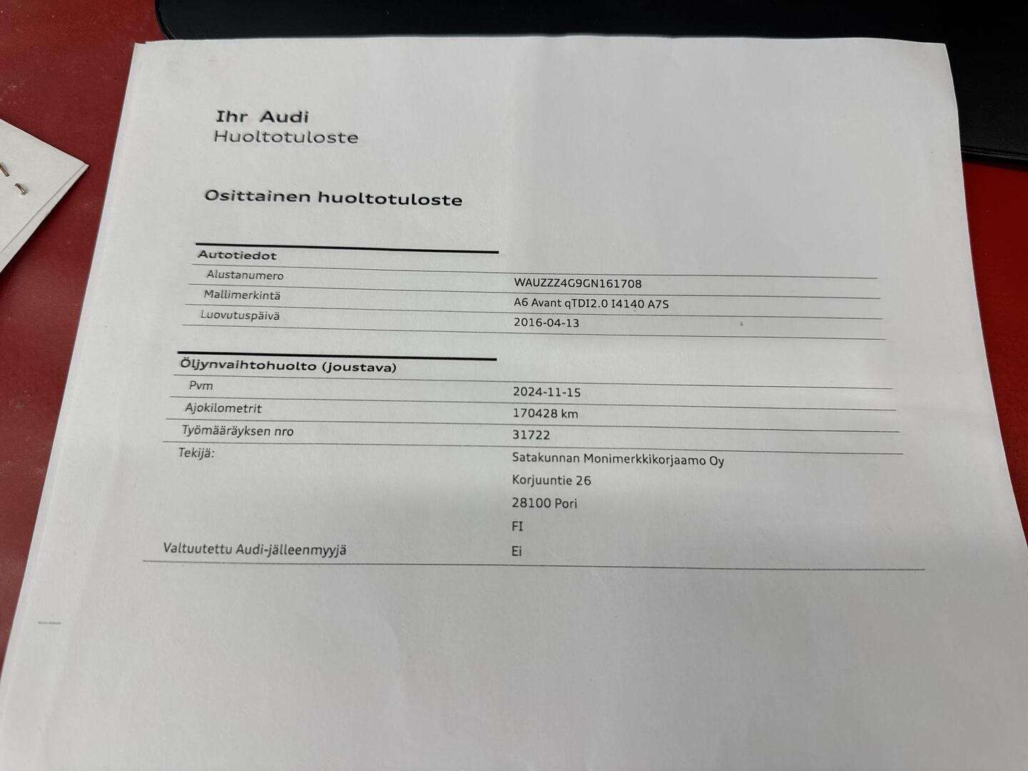 AUDI A6 2016