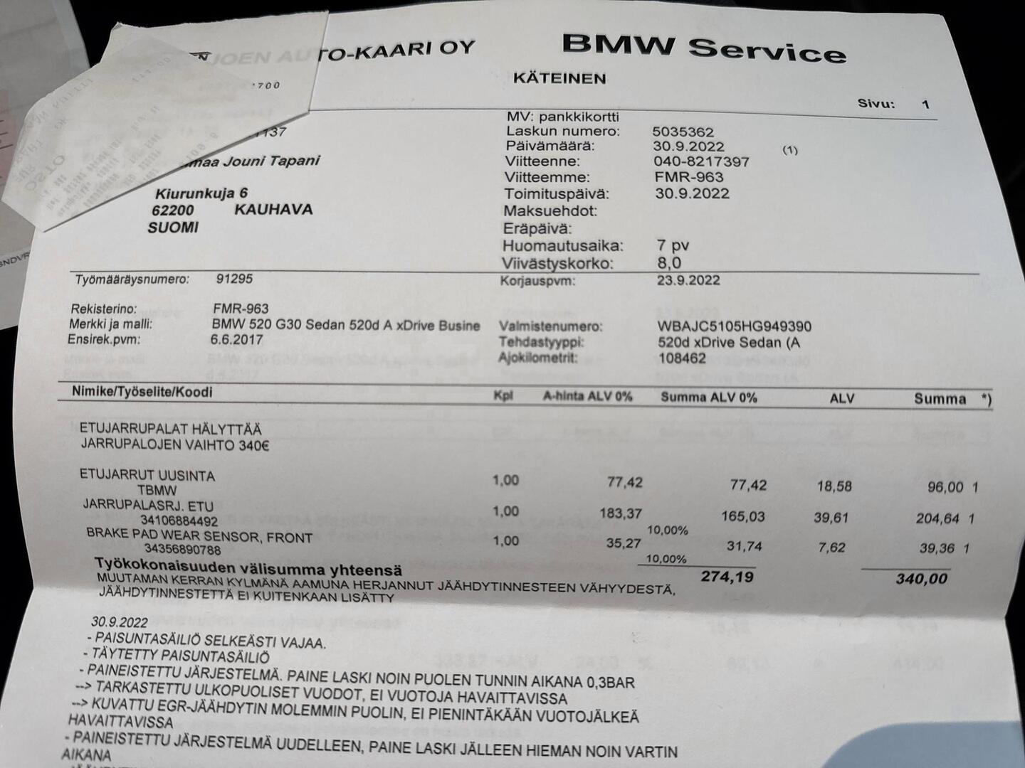 BMW 520 2017