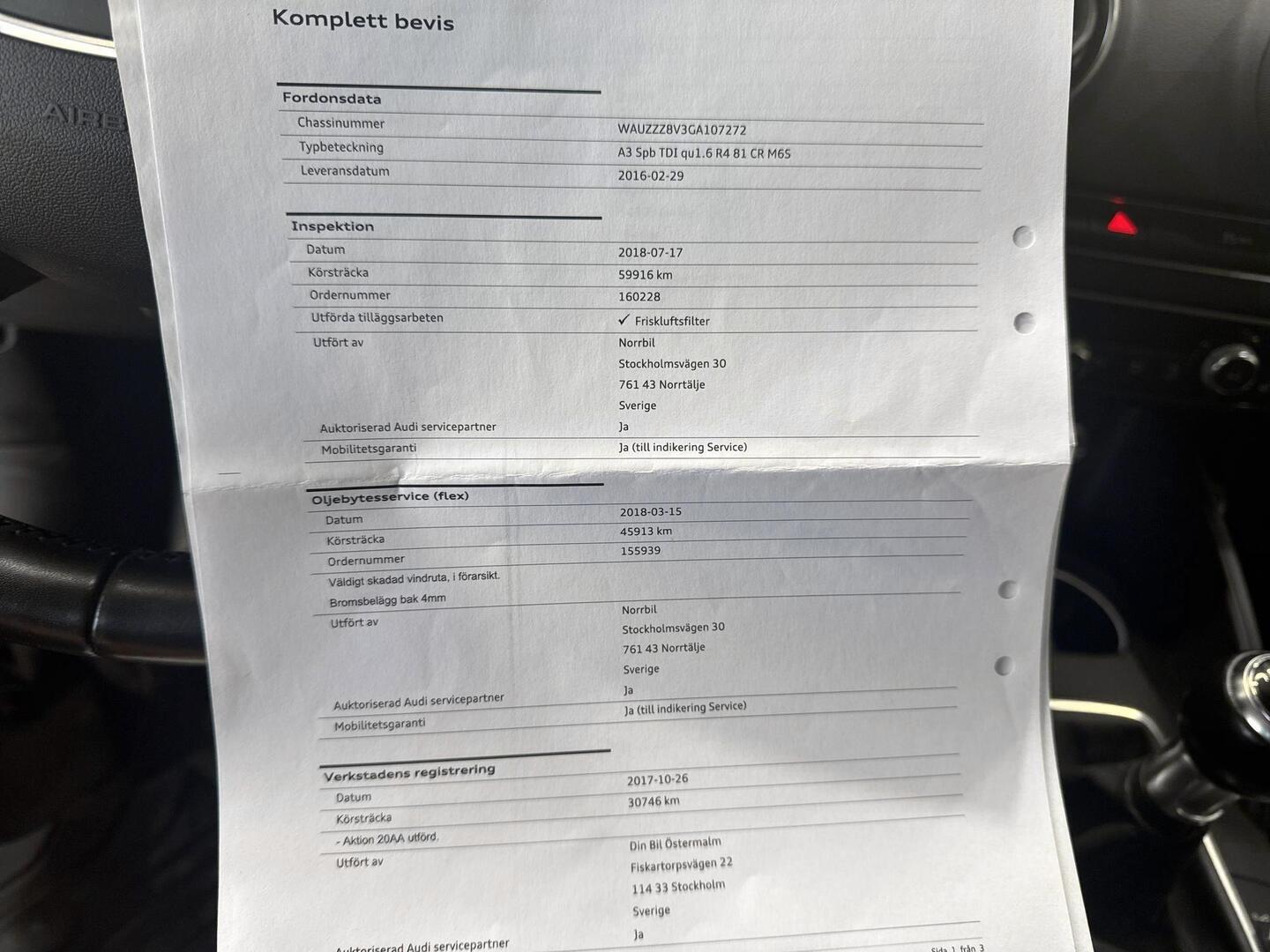 AUDI A3 2016
