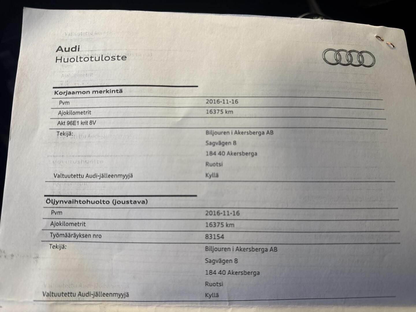 AUDI A3 2016