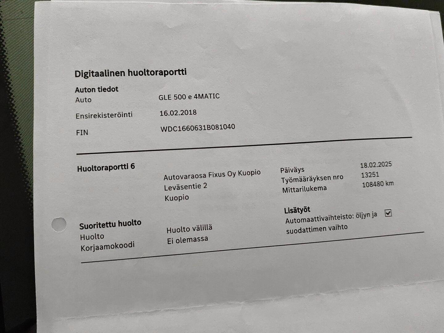 MERCEDES-BENZ GLE 2018