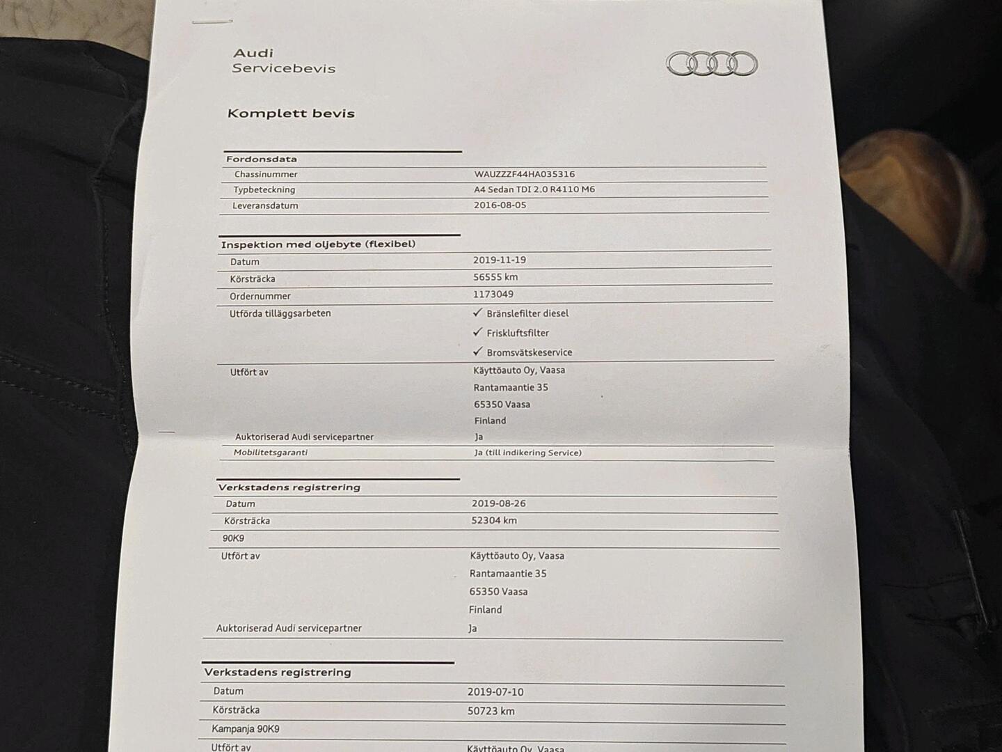 AUDI A4 2016