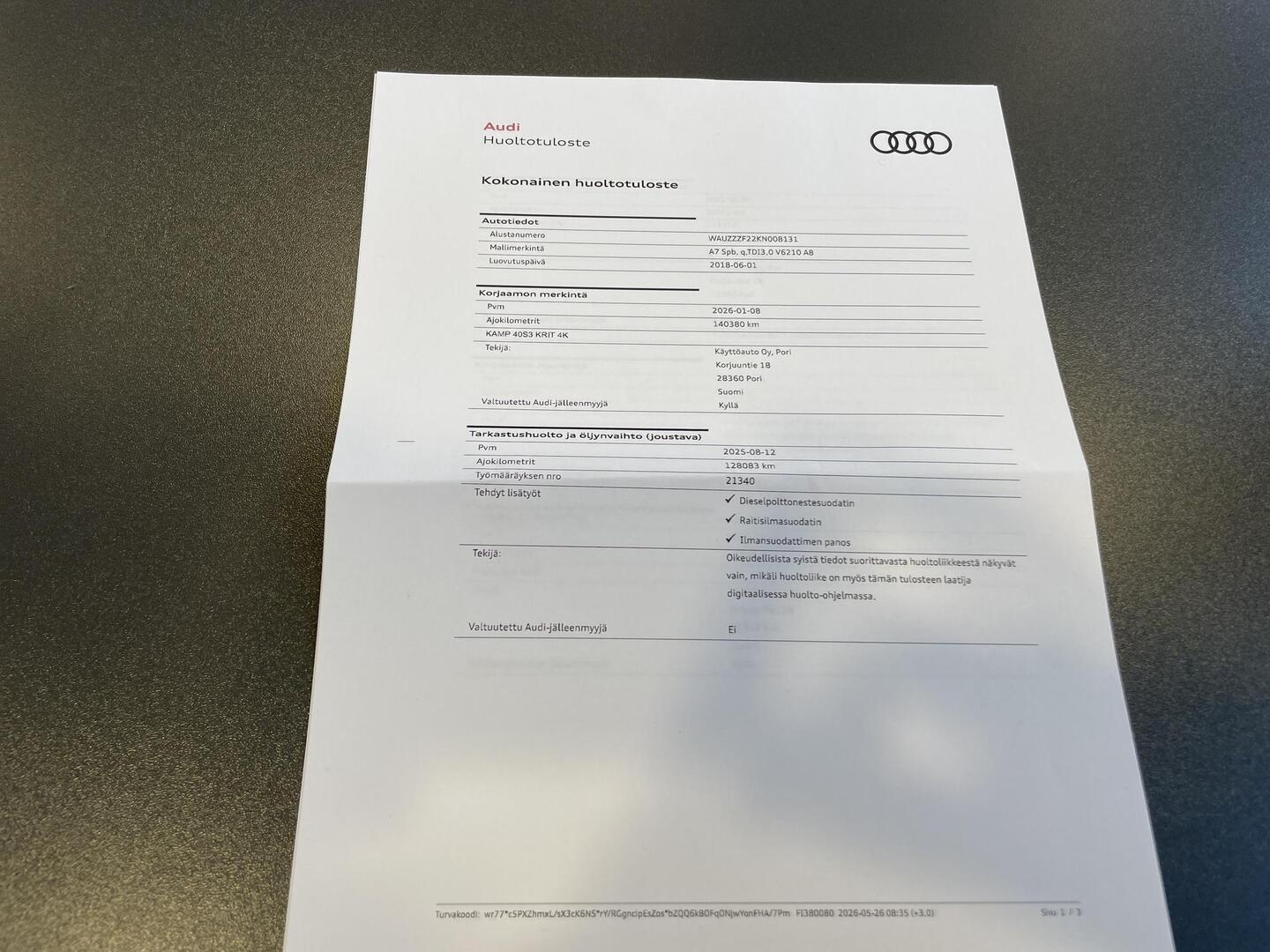 AUDI A7 2018