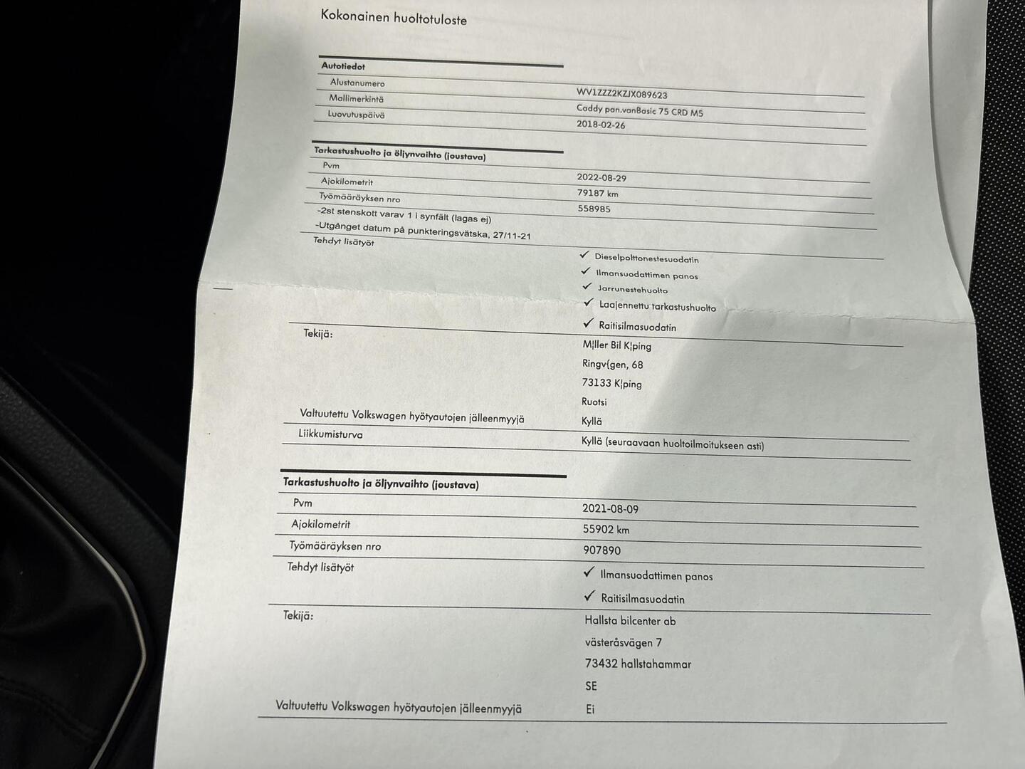 VOLKSWAGEN Caddy 2018