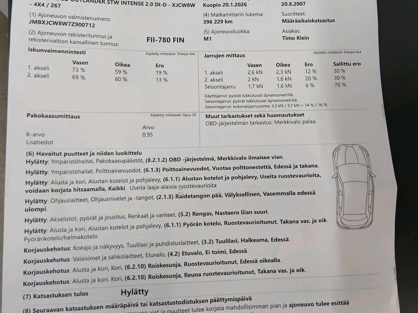 MITSUBISHI Outlander 2007