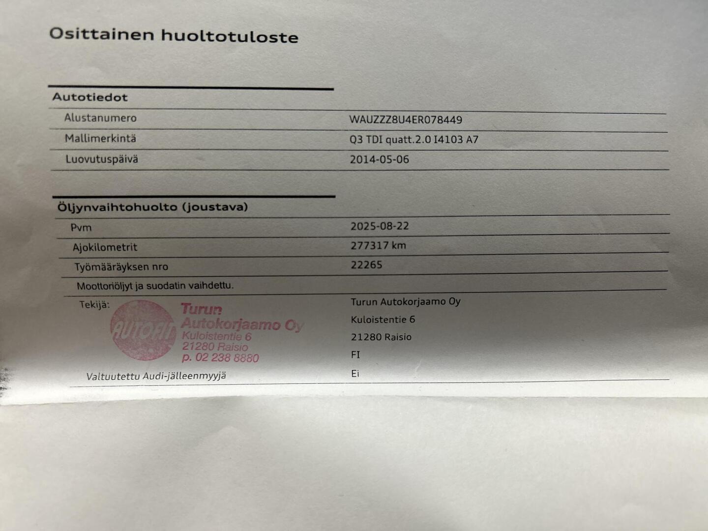 AUDI Q3 2014