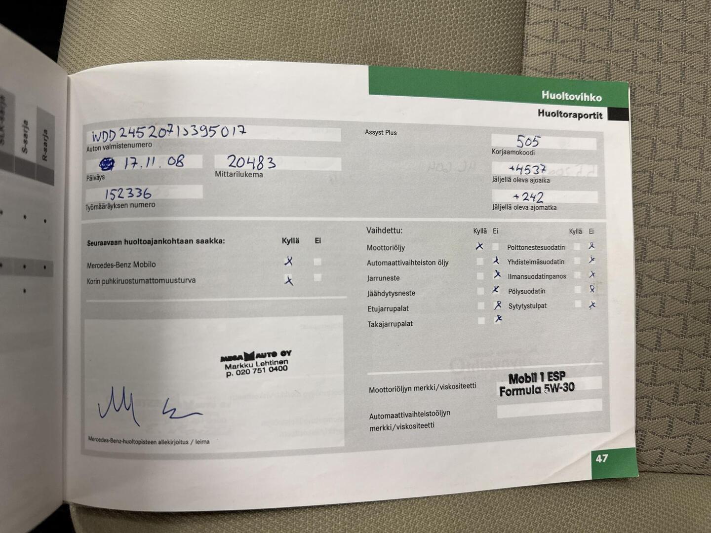 MERCEDES-BENZ B 2008