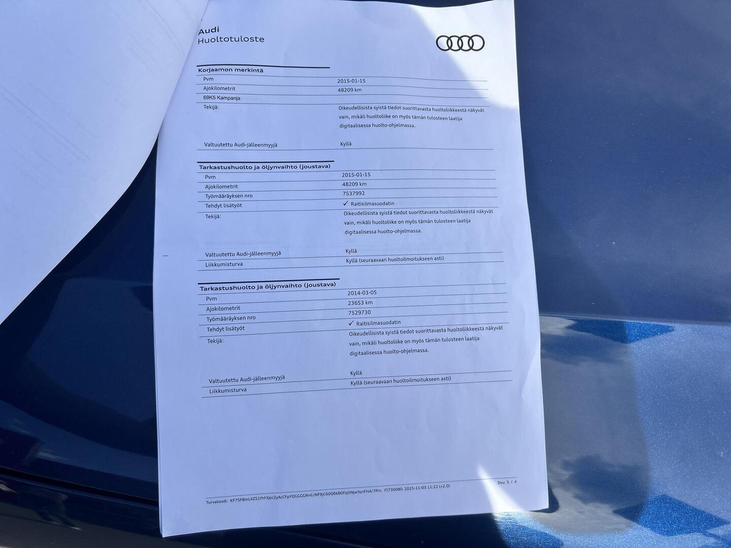 AUDI A4 2013
