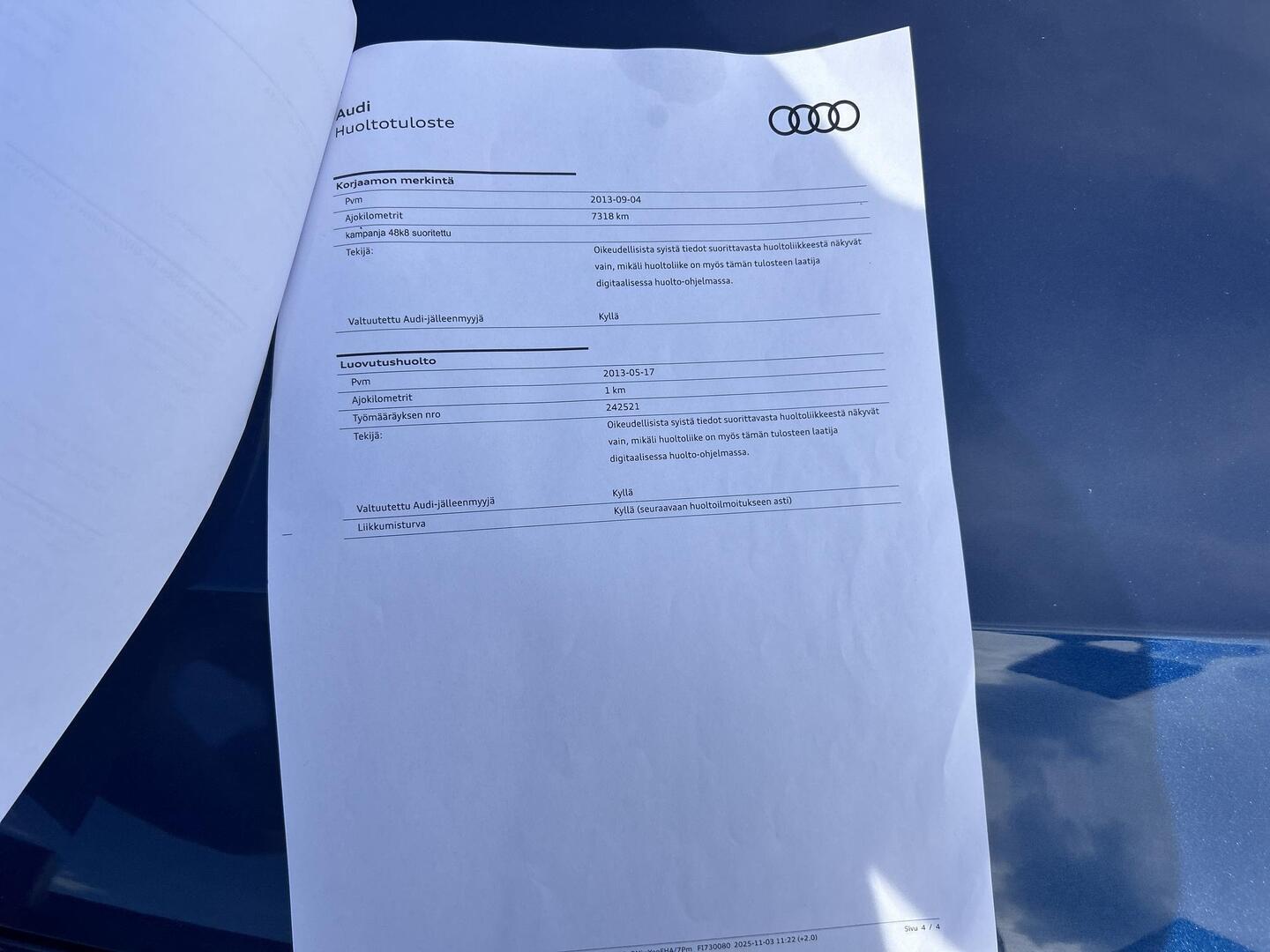 AUDI A4 2013