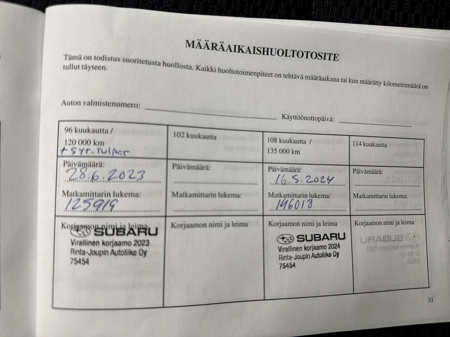 SUBARU FORESTER 2018